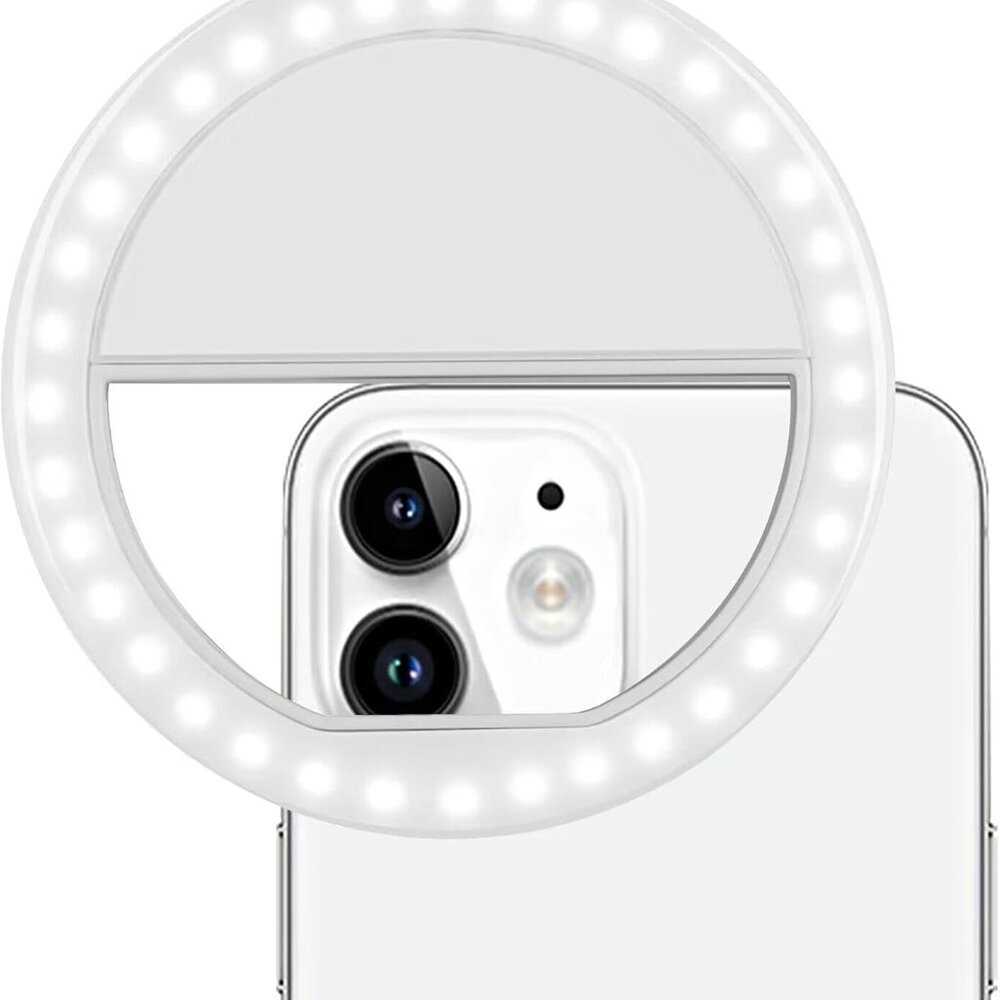 Clip-On Portable Selfie Ring 36 LED Fill Light for Phone Tablet Laptop – 3 Modes